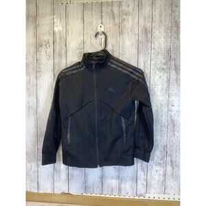 Adidas Women’s Track Black Jacket with Three Stripes on Shoulders Size Small